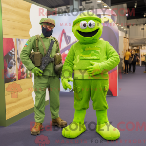 Mascot character of a Lime...