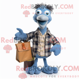 Mascot character of a Blue...