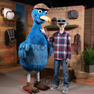 Mascot character of a Blue...
