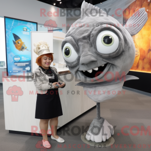 Mascot character of a Gray...