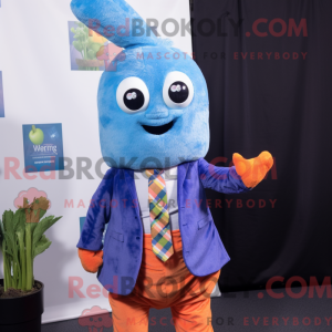 Mascot character of a Blue...