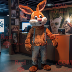 Mascot character of a Rust...