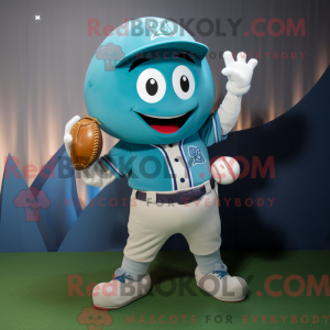 Mascot character of a Cyan...