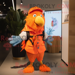 Maskot postava Orange Betta...