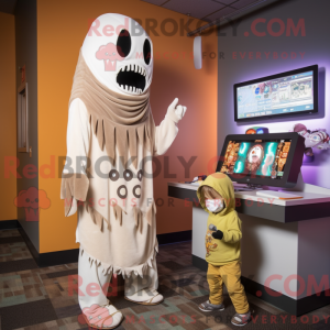 Postava maskota Tan Ghost...