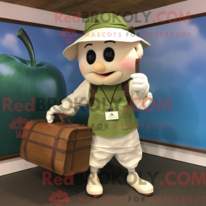 Maskot karakter af et creme...