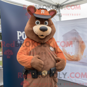 Mascottefiguur van een...