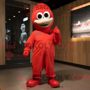 Mascot character of a Red...