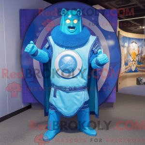 Mascot character of a Blue...