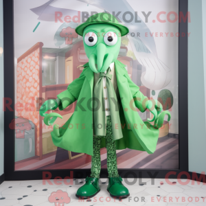 Mascot character of a Green...