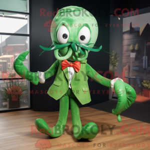 Mascot character of a Green...