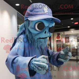 Mascot character of a Blue...