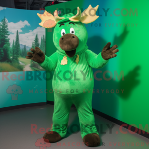 Mascot character of a Green...
