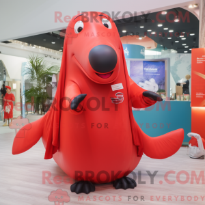 Mascot character of a Red...