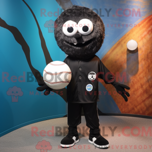 Maskottchen eines schwarzen...
