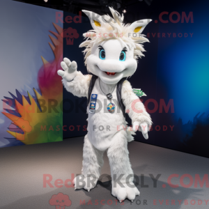 Mascot character of a White...