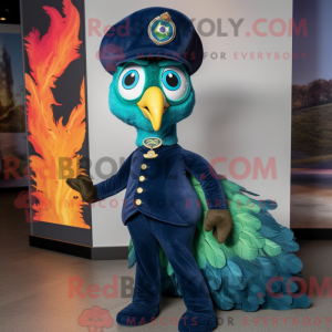 Mascot character of a Navy...