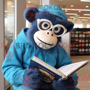 Maskottchen eines blauen...