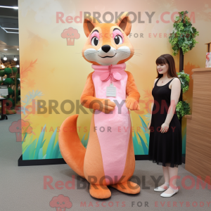 Mascot character of a Peach...