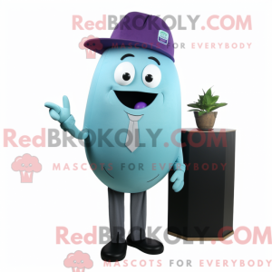 Mascot character of a Cyan...