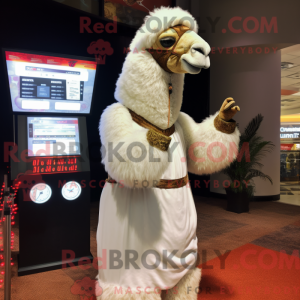 Mascot character of a White...