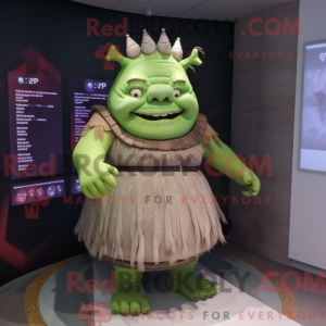 Mascot character of a Ogre...