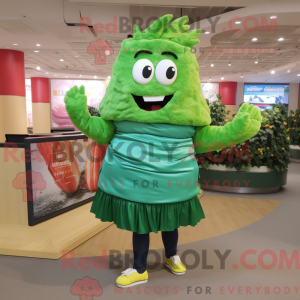 Mascot character of a Green...