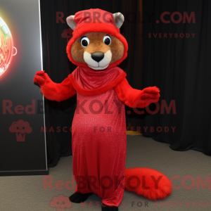 Mascot character of a Red...