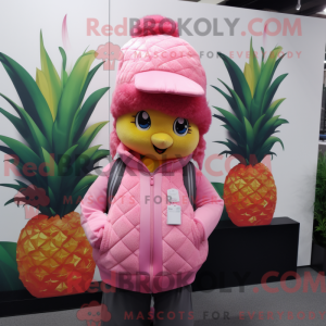 Mascot character of a Pink...