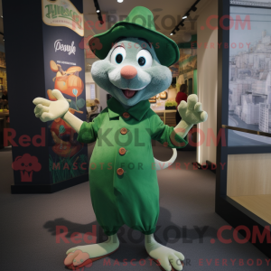 Mascot character of a Green...