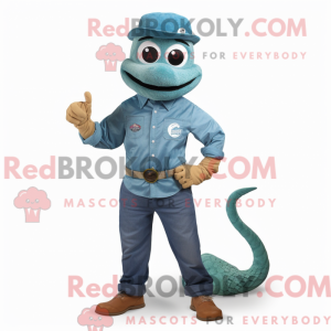 Mascot character of a Teal...