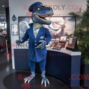 Mascot character of a Navy...