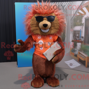 Mascot karakter van een...