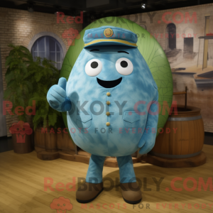 Mascot character of a Blue...