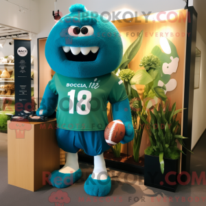 Mascot character of a Teal...