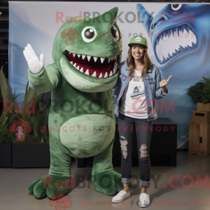 Mascot character of a Green...
