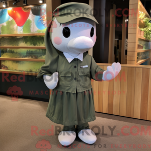 Mascot character of a Olive...