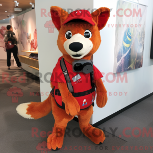 Mascottekarakter van een...