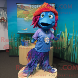 Maskot postava Betta Fish...