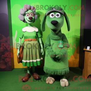 Mascot character of a Green...