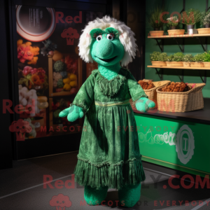 Mascot character of a Green...