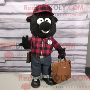 Mascot character of a Black...