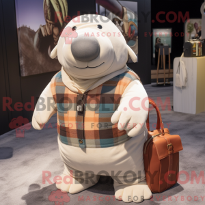Mascot character of a White...