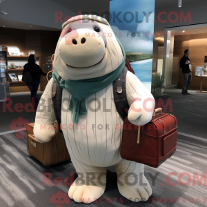 Mascot character of a White...
