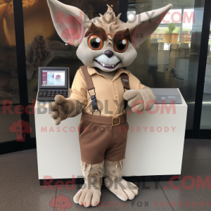Maskotfigur af en Tan...