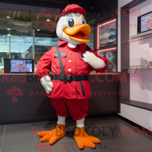 Mascot character of a Red...