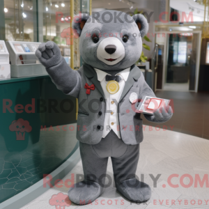 Personaje mascota de un oso...
