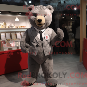 Mascot character of a Gray...
