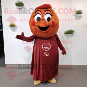 Maroon Abrikos maskot...