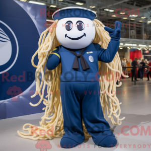 Mascot character of a Navy...